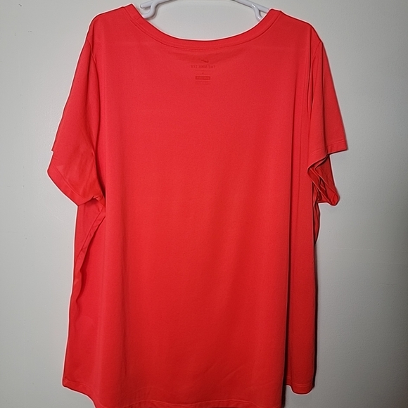 The Nike Tee Dri-Fit Men's Orange Short Sleeve Pullover T-Shirt, 2X - Picture 2 of 7